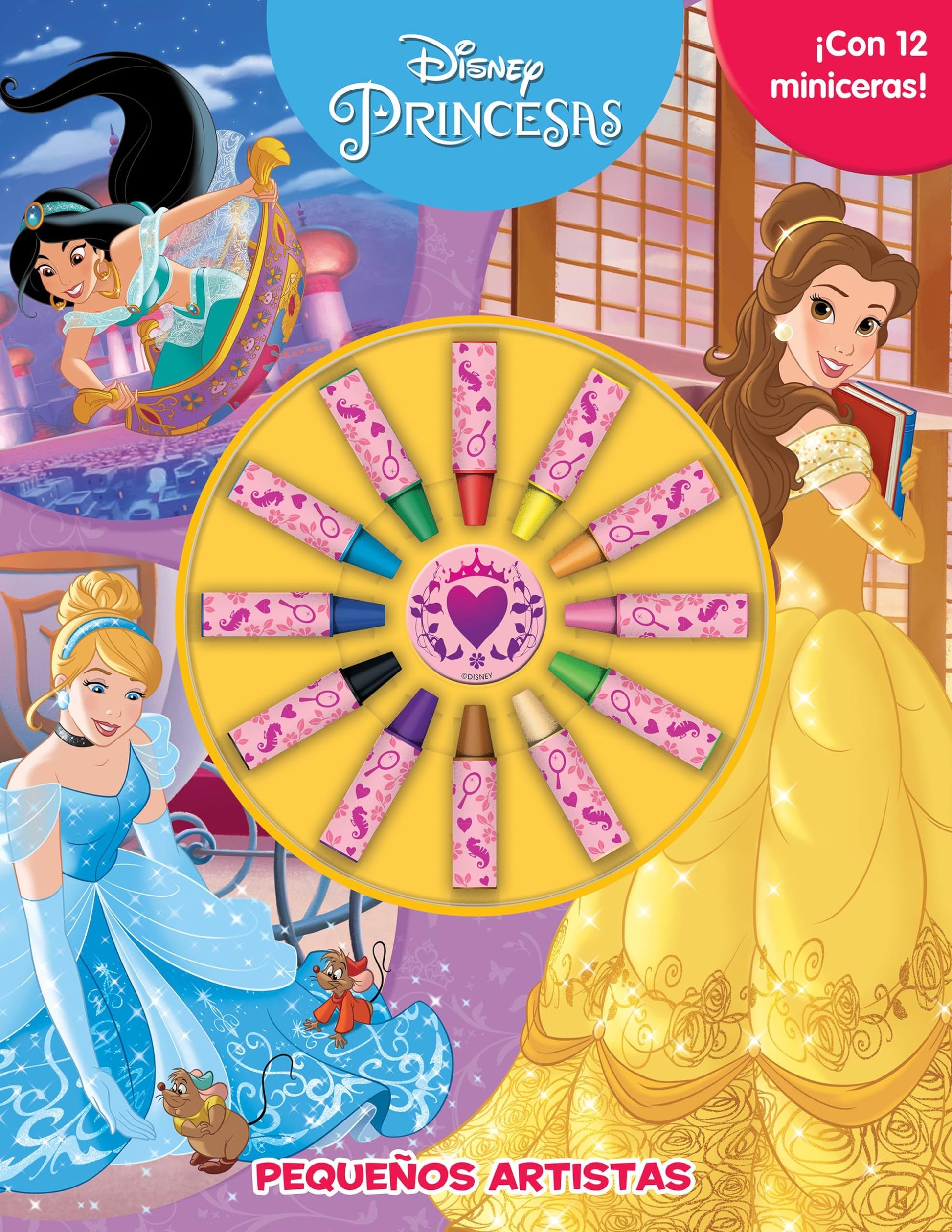 Libro: Princesas. Pequeños artistas: ¡Con 12 miniceras!