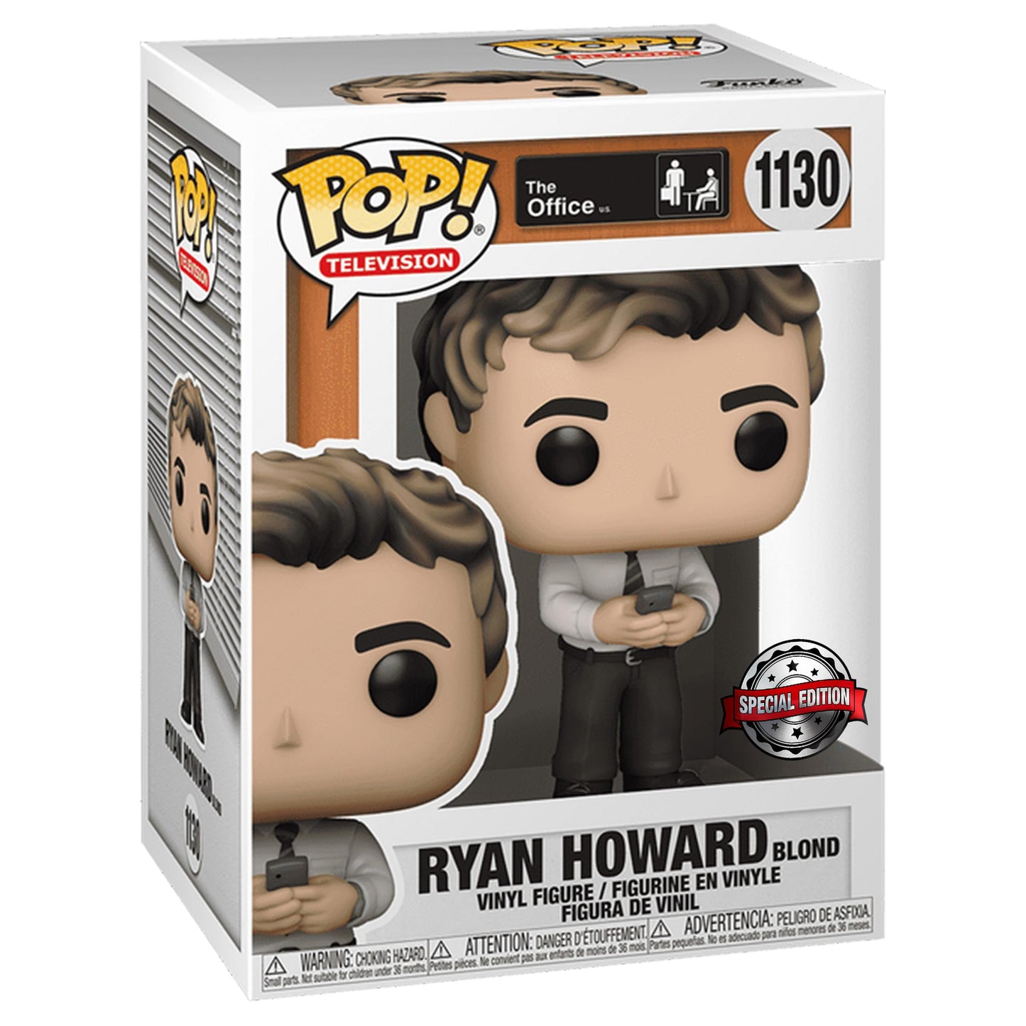 Funko Pop! Series: The Office - Ryan Howard with Blonde Hair Special Edition Multicolor Exclusivo Figura de Vinilo #1130