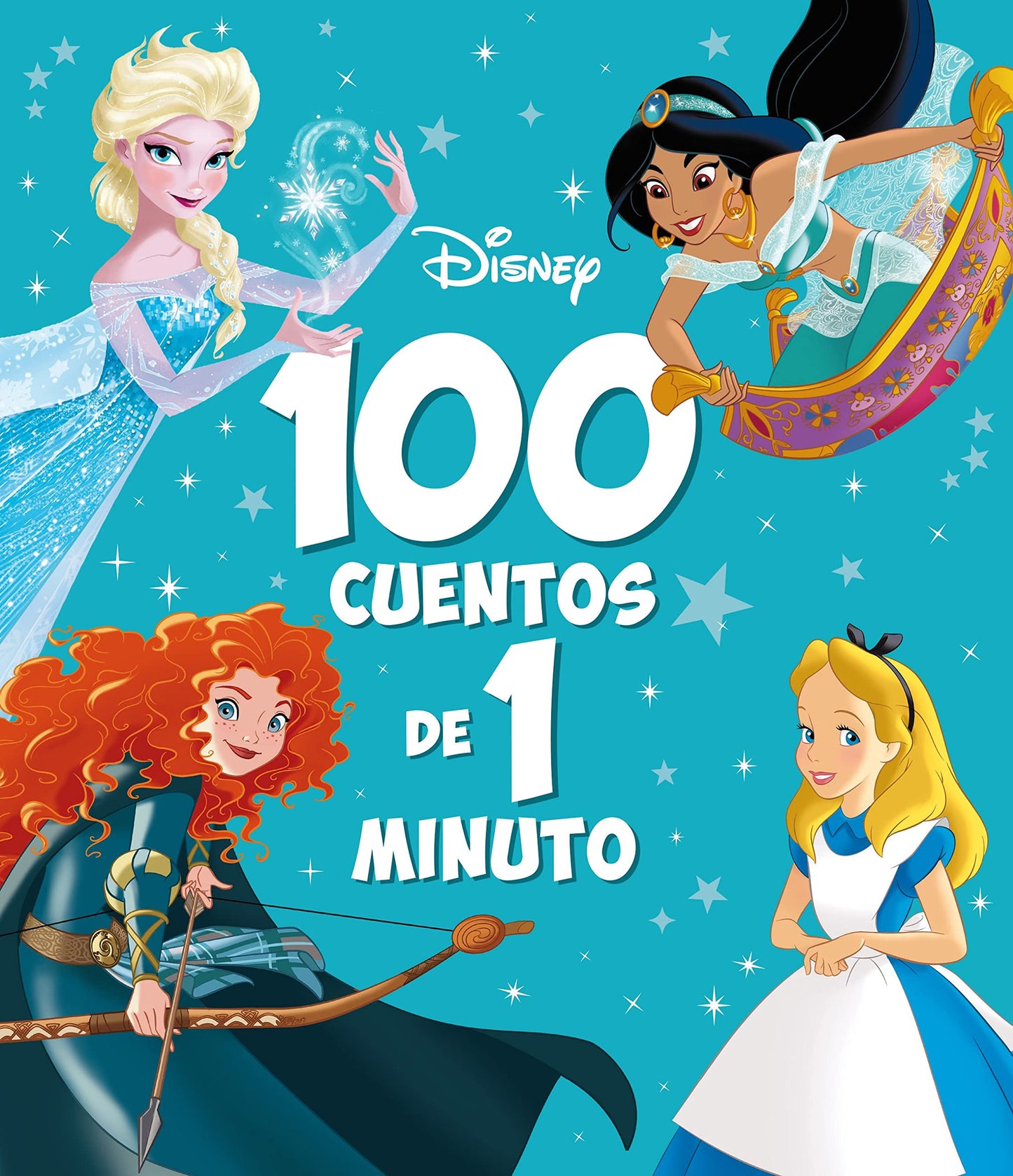 Libro: 100 cuentos de 1 minuto en letra MAYÚSCULA: Recopilatorio de cuentos (Disney. Otras propiedades)