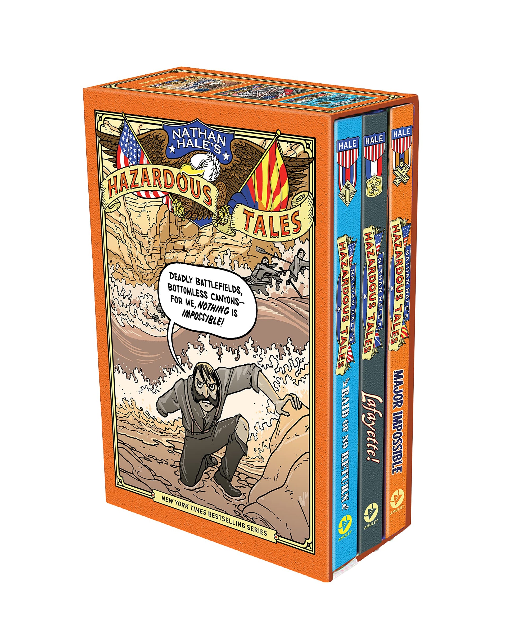 Libro: Nathan Hale's Hazardous Tales Third 3-Book Box Set: A Graphic Novel Collection