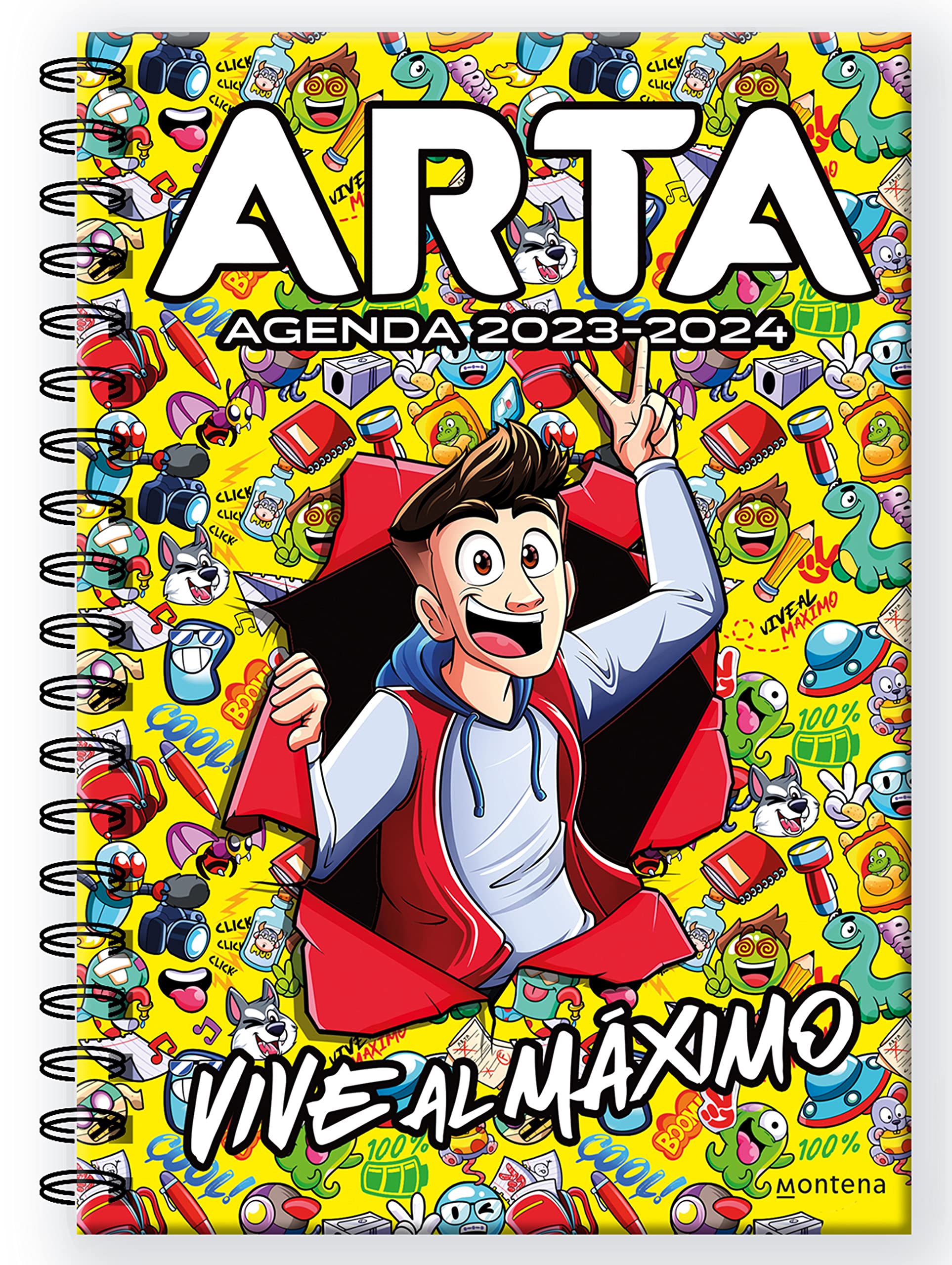 Libro: Arta Game - Agenda escolar 2023-2024. Vive al máximo: Con actividades y pegatinas para niños y niñas (Lo más visto)
