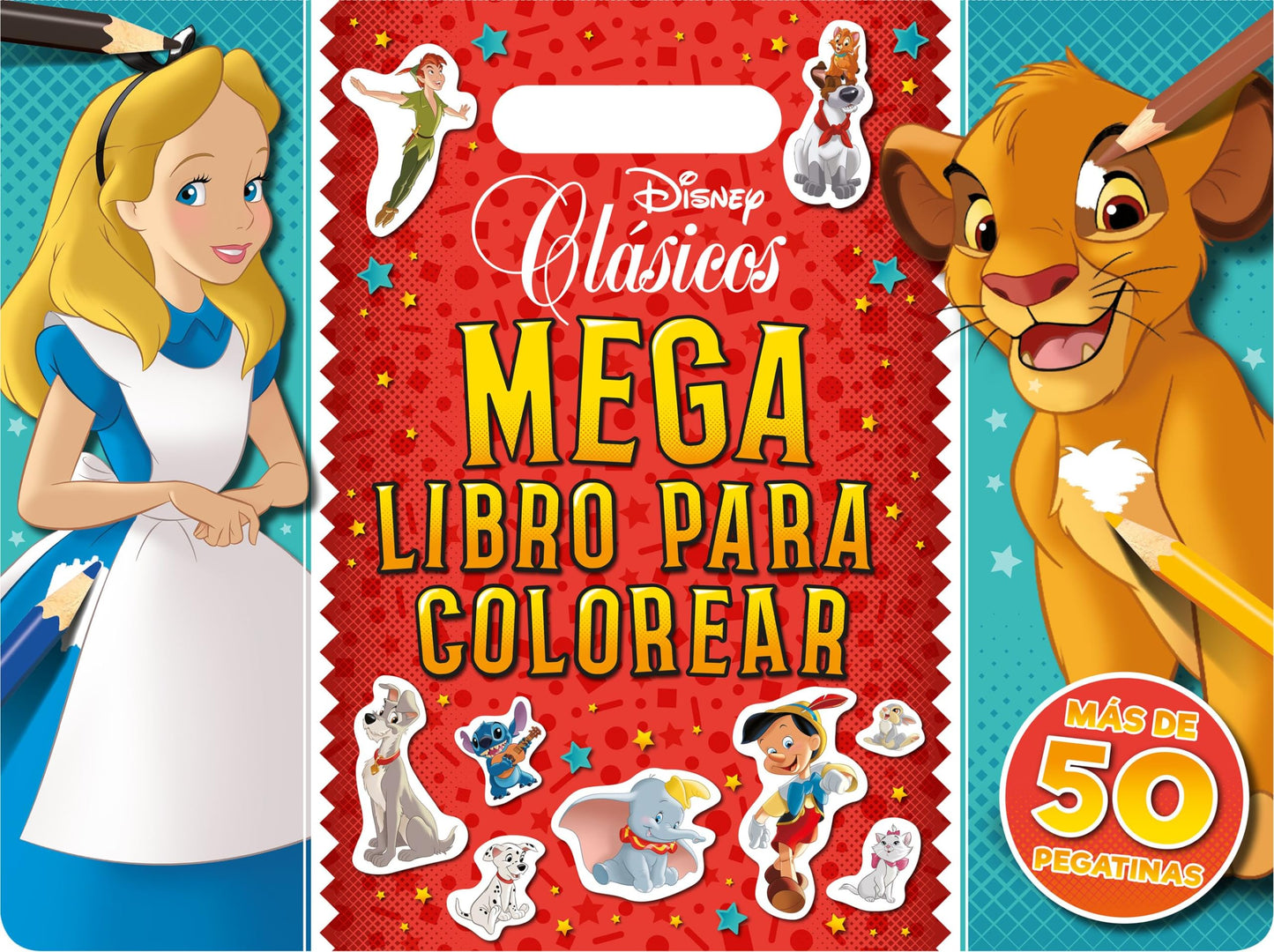 Libro: Clásicos Disney. Megalibro para colorear: Con pegatinas (Disney. Otras propiedades)