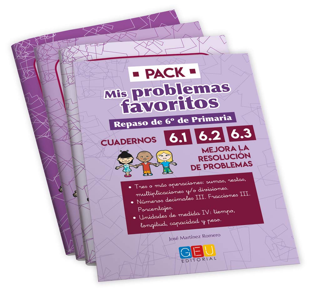 VACACIONES 6 PRIMARIA | Repaso Matemáticas 6 Primaria | Cuaderno Verano 6 Primaria | Mis Problemas Favoritos 6.2 6.1 y 6.3