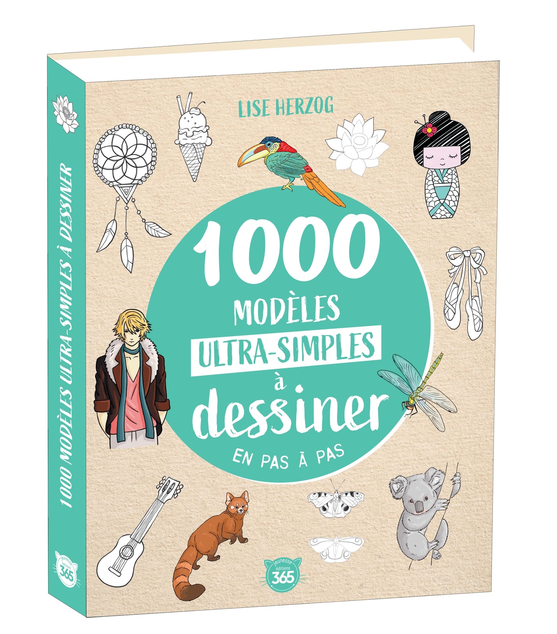 Libro: 1000 modèles ultra-simples à dessiner en pas à pas - Dessins étape par étape (1000 dessins)