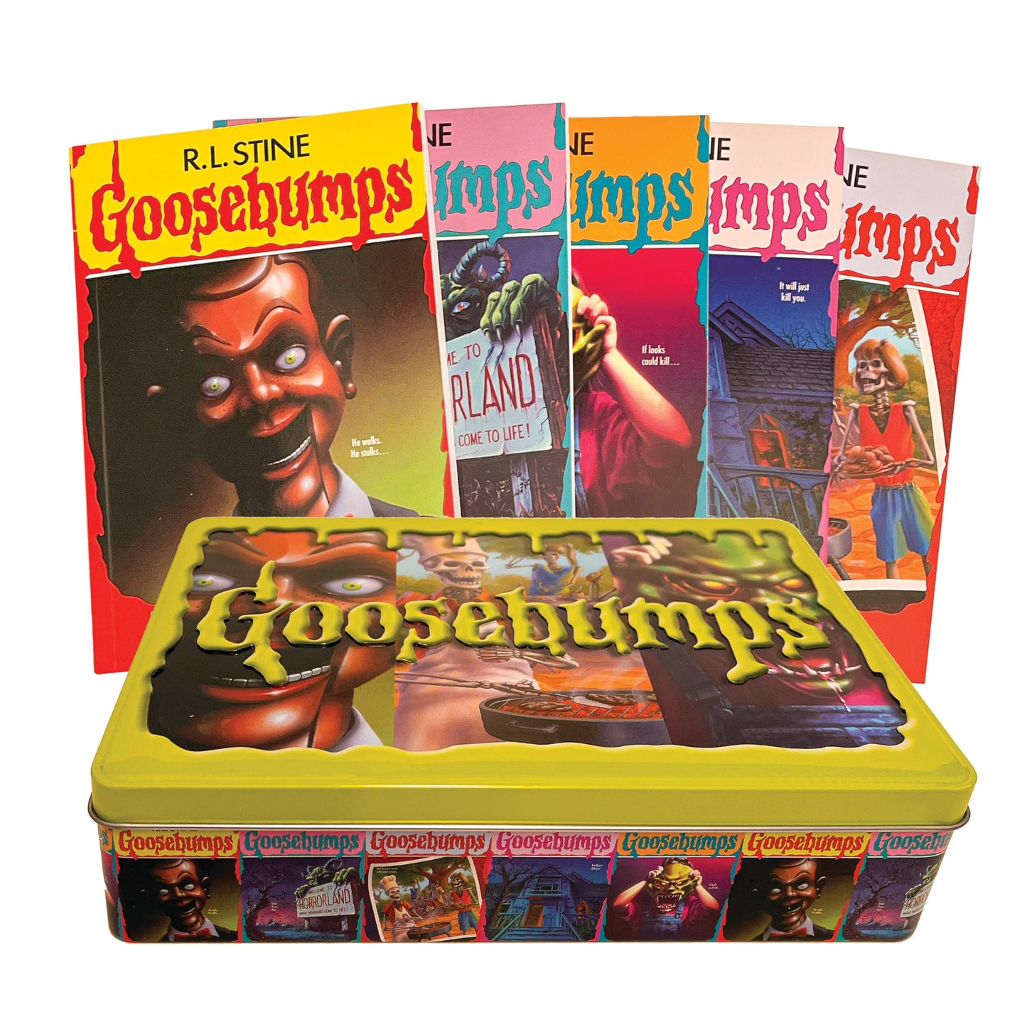 Libro: Goosebumps Retro Scream Collection: Limited Edition Tin