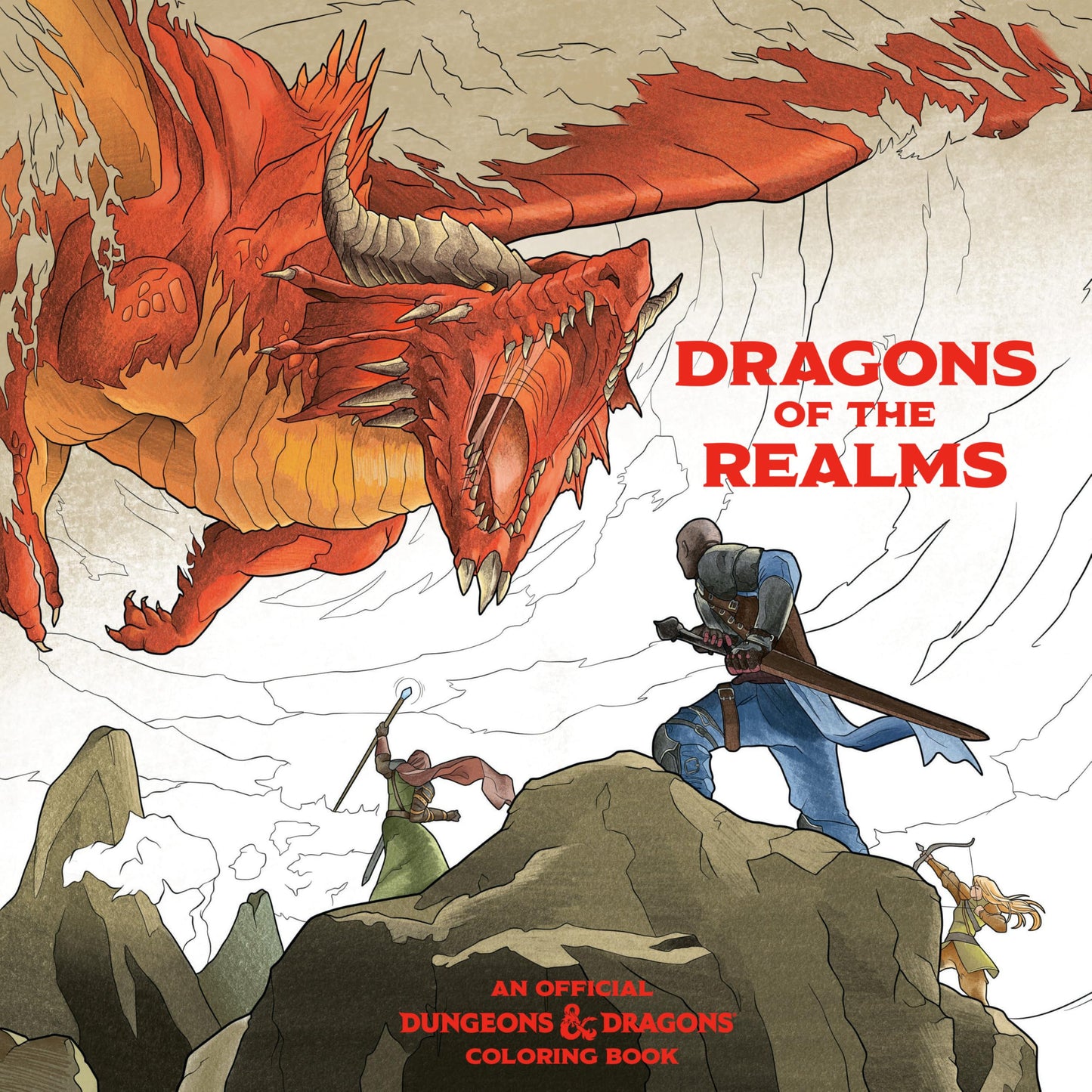 Libro: Dragons of the Realms (Dungeons & Dragons): An Official Dungeons & Dragons Coloring Book