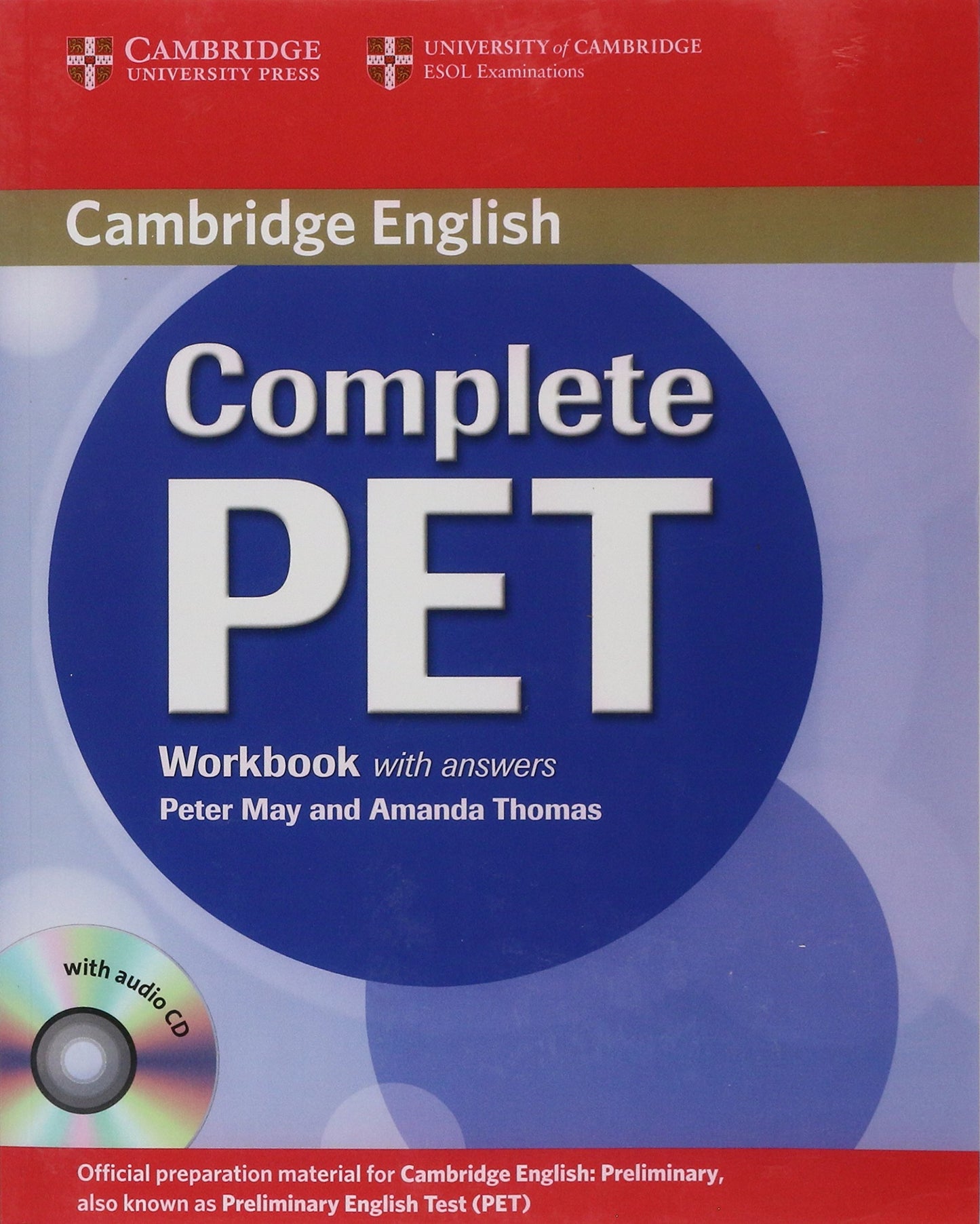 Libro: Complete PET Workbook with answers with Audio CD