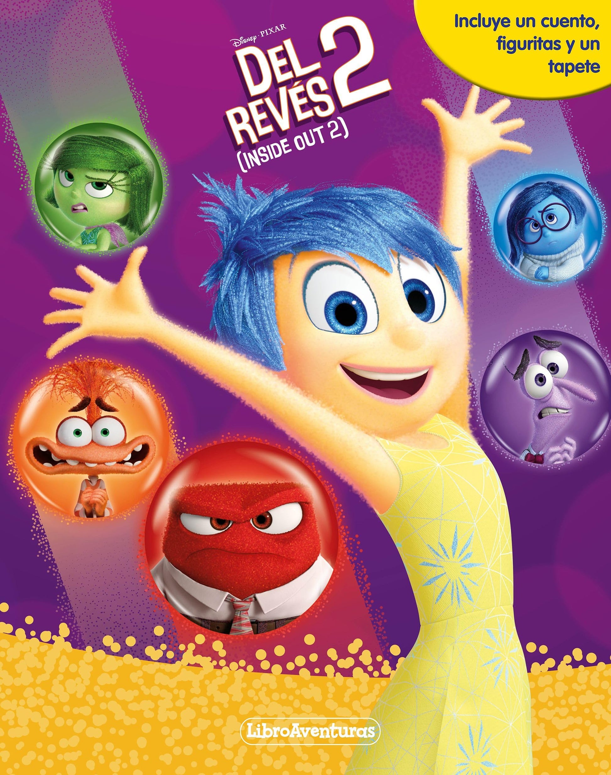 Libro: Del revés 2. Libroaventuras: Incluye un cuento, figuritas y un tapete