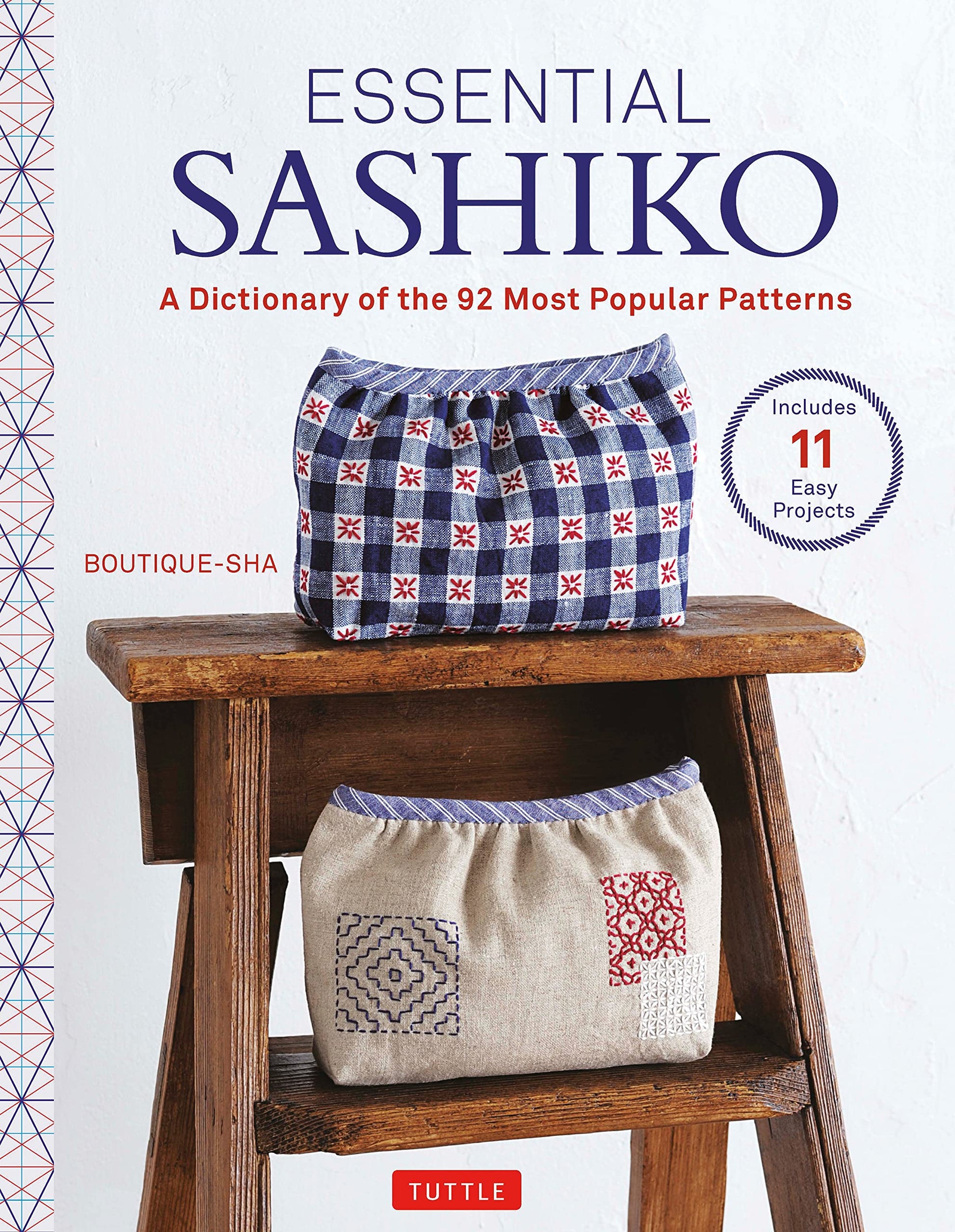 Libro: Essential Sashiko: 92 of the Most Popular Patterns (With 11 Projects and Actual Size Templates)