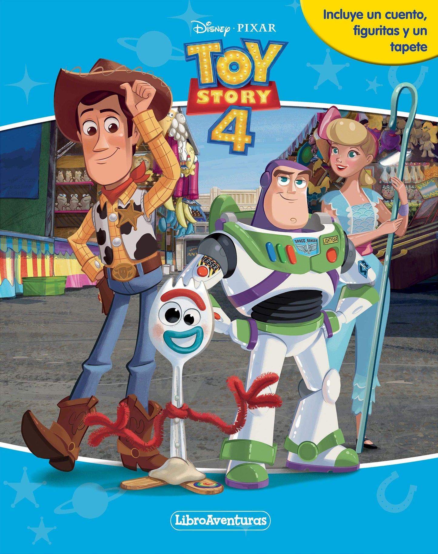 Libro: Toy Story 4. Libroaventuras: Incluye un cuento, figuritas y un tapete