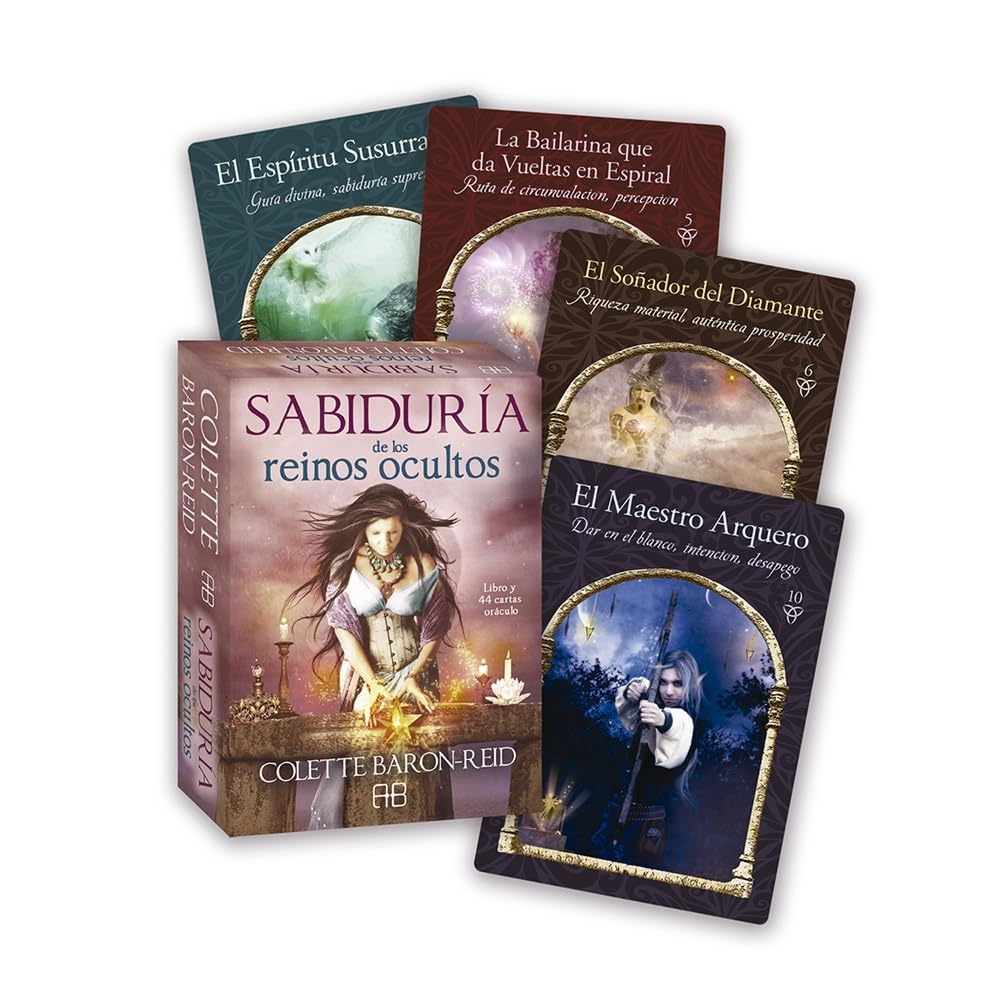 Libro: Sabiduría de los reinos ocultos: Libro y 44 cartas oráculo