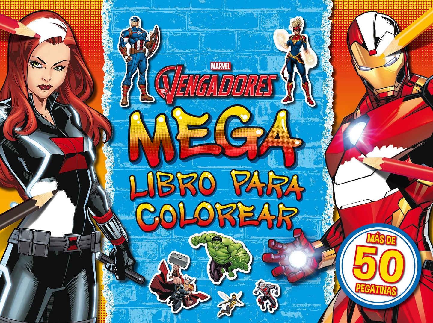 Libro: Los Vengadores. Megalibro para colorear 2: Con pegatinas