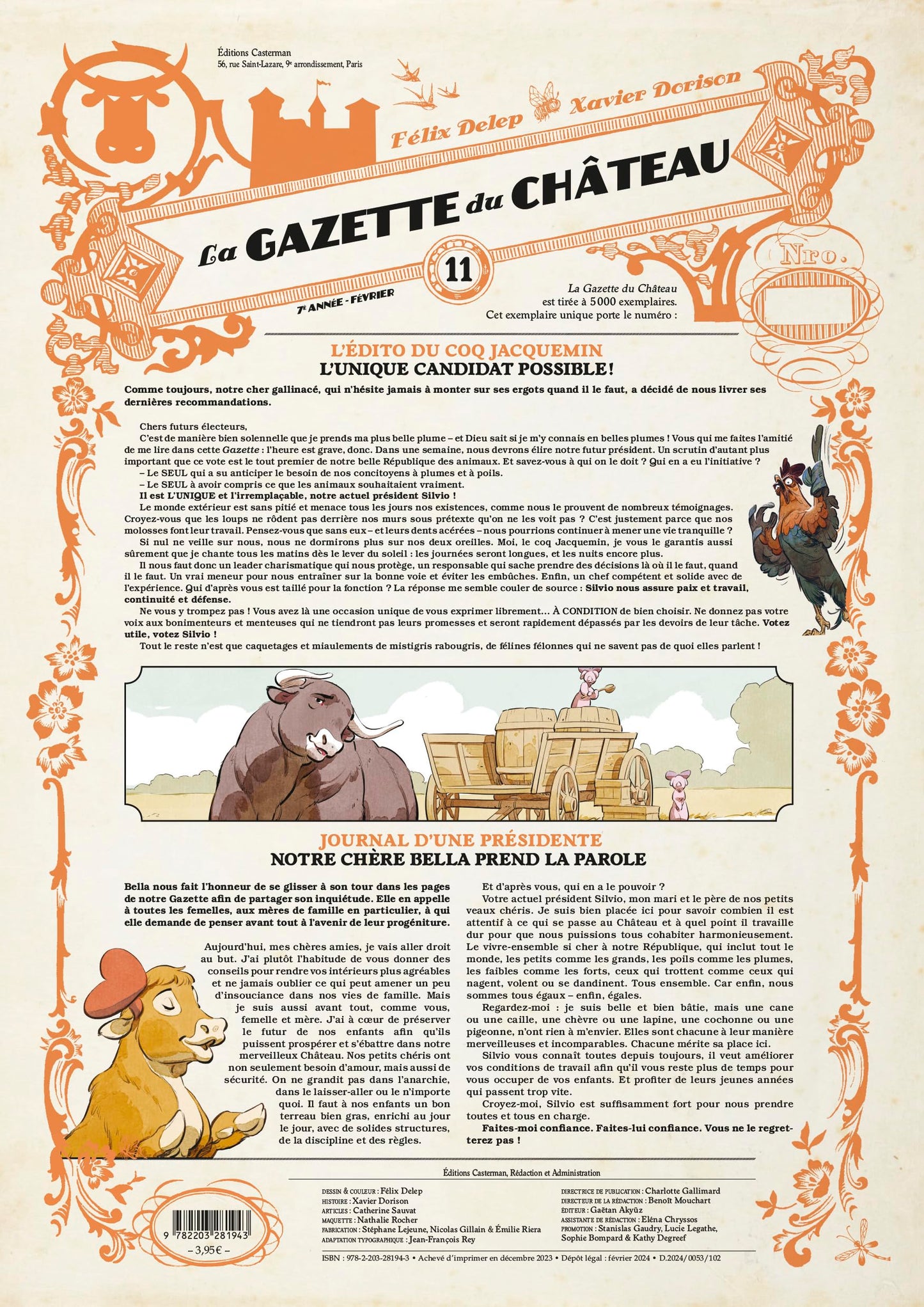 Libro: Le Château des animaux - La Gazette du château (11)