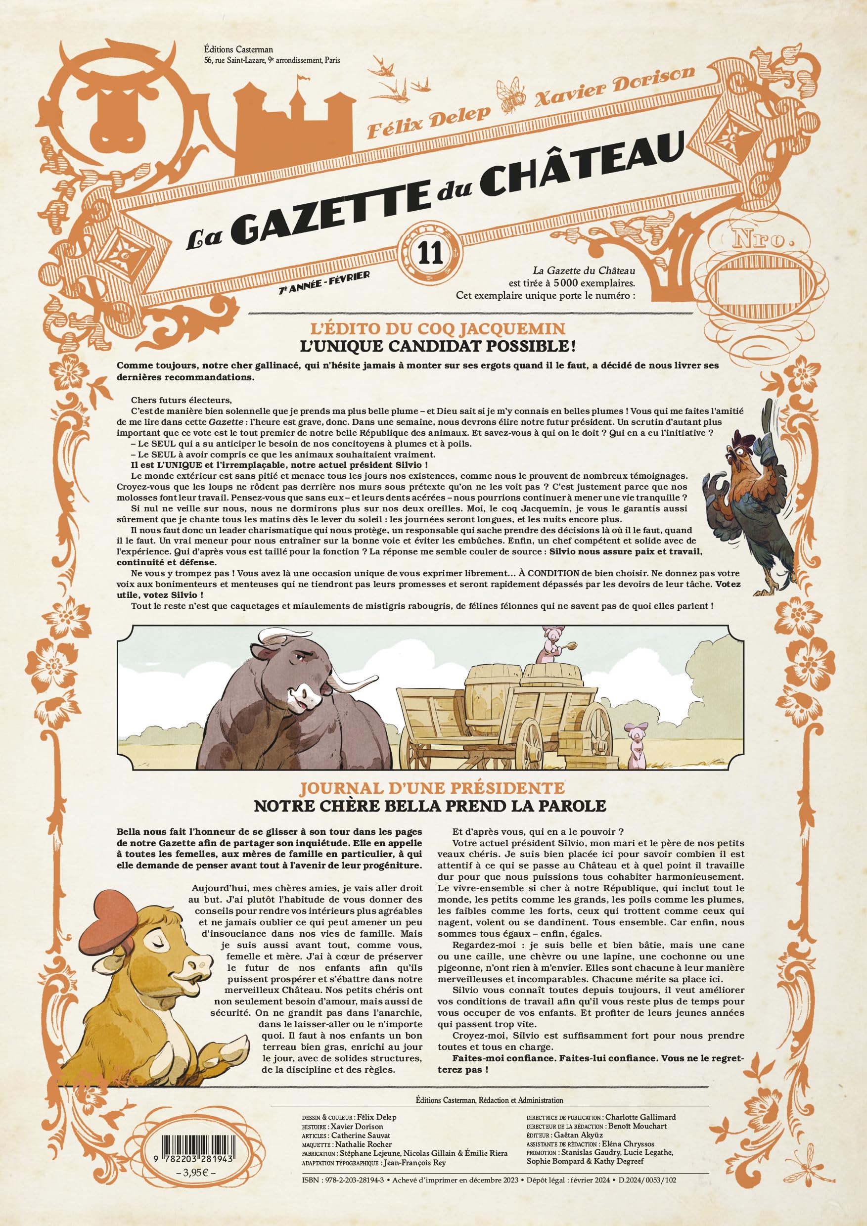 Libro: Le Château des animaux - La Gazette du château (11)