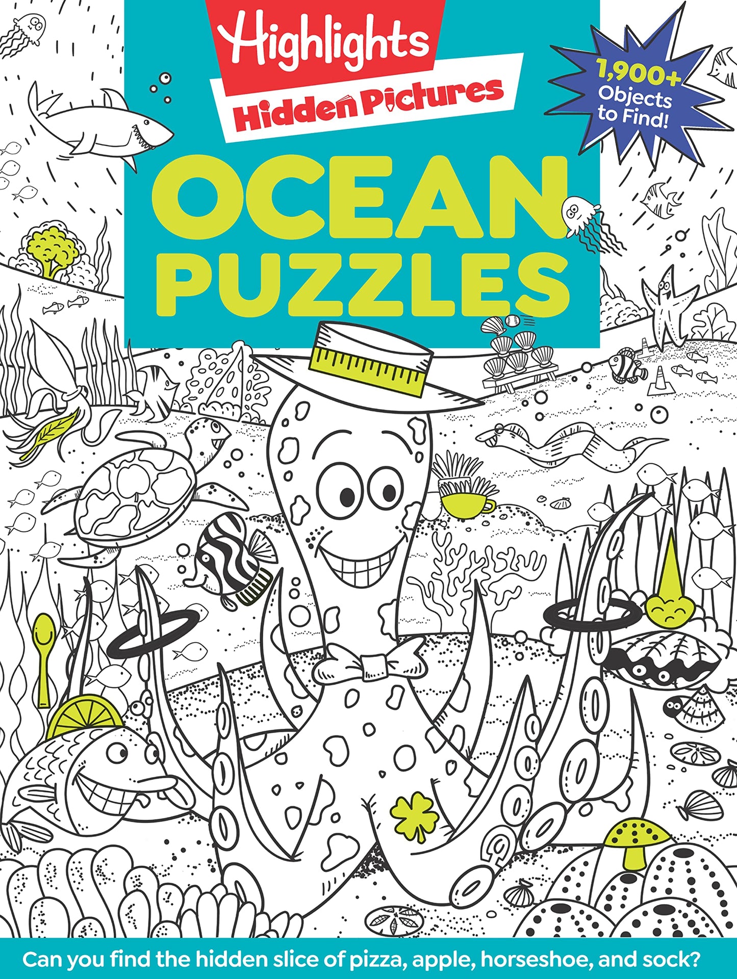 Libro: Ocean Puzzles: Over 100 Ocean-Themed Search and Find Puzzles for Kids 6 and Over, Featuring Sea Creatures, Marine Animals, Underwater Scenes and Over 1,900 Hidden Objects (Highlights Hidden Pictures)