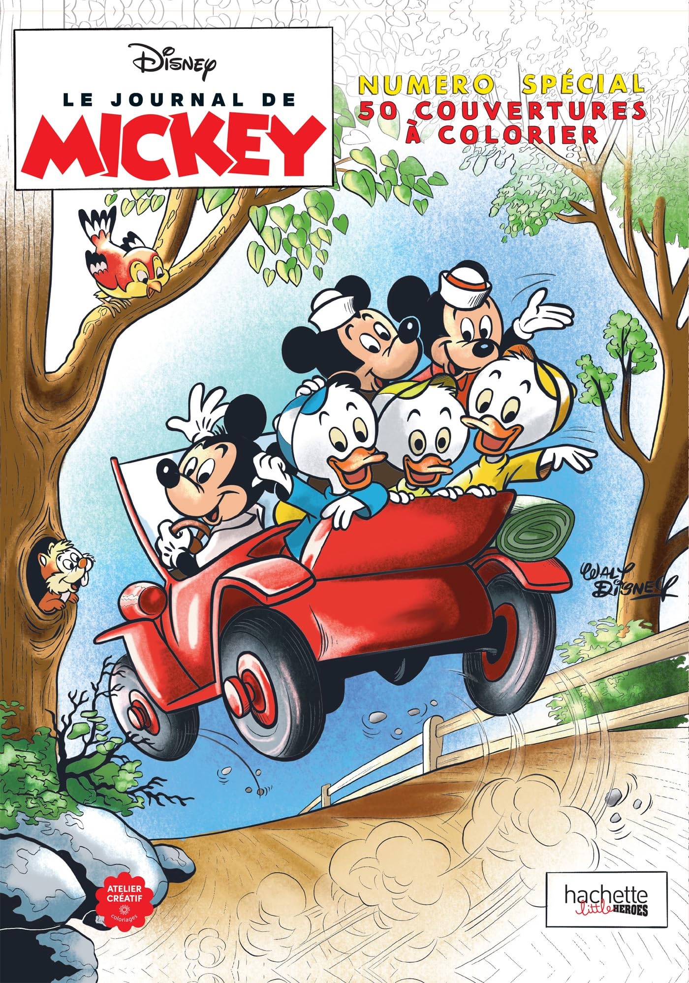 Libro: Le journal de Mickey: Numéro spécial 50 couvertures à colorier