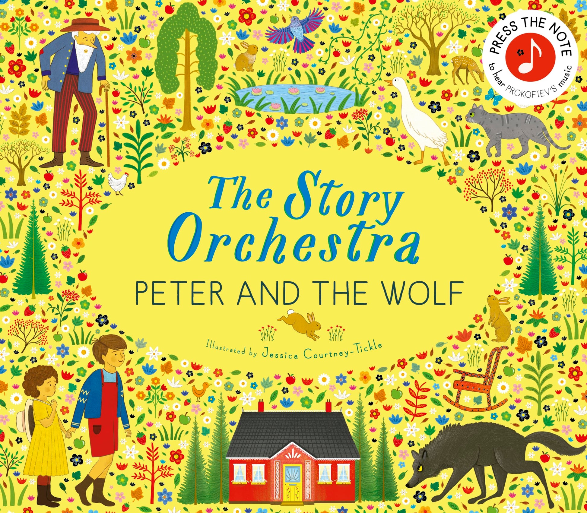 Libro: The Story Orchestra: Peter and the Wolf: Press the note to hear Prokofiev's music