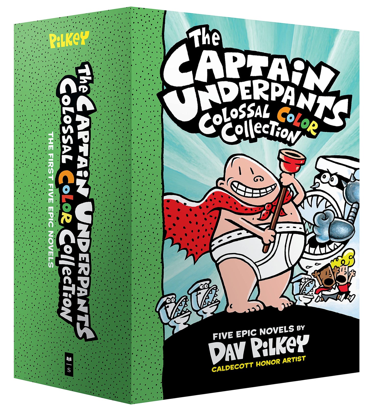 Libro: The Captain Underpants Colossal Color Collection (Captain Underpants #1-5 Boxed Set)