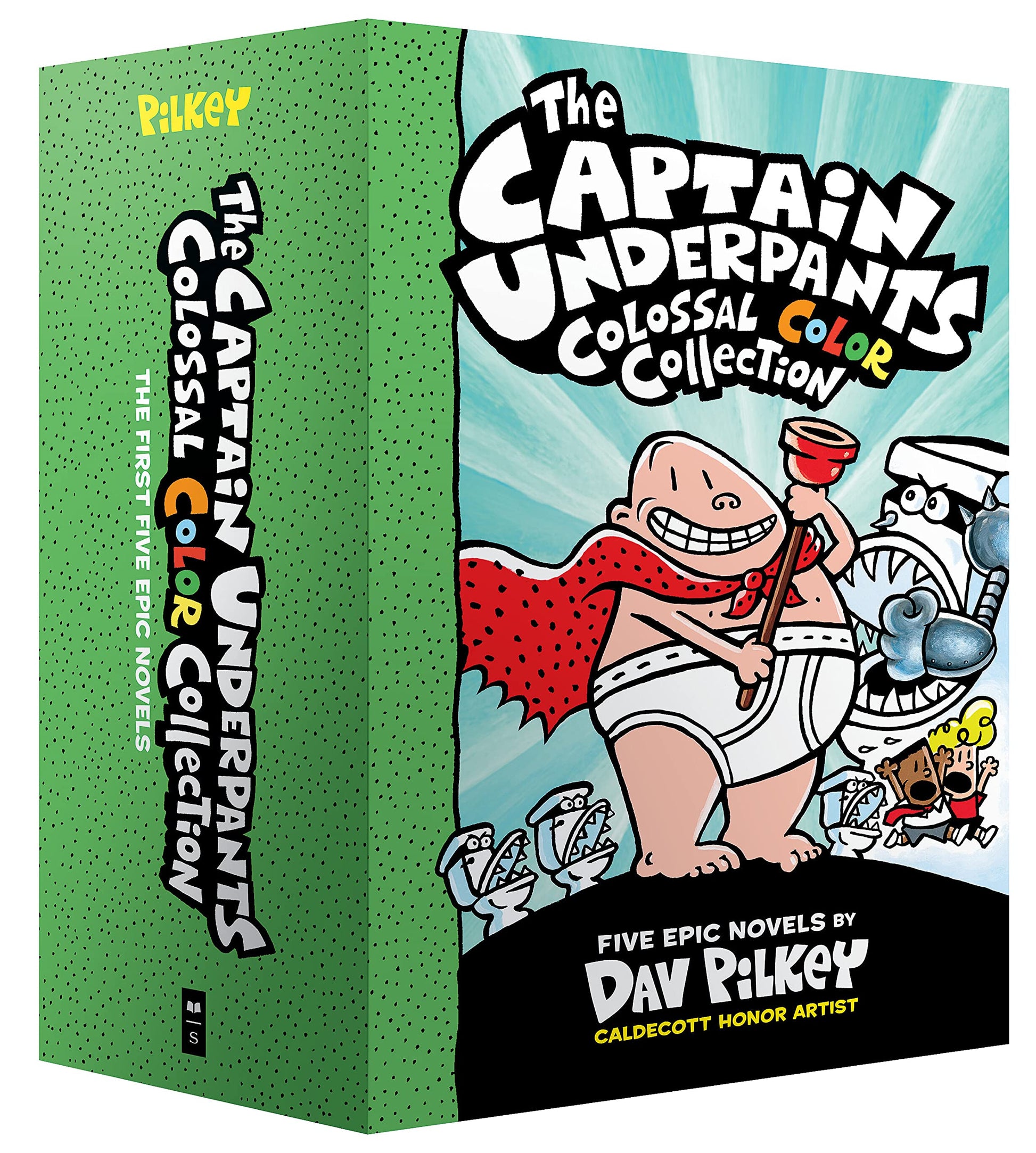 Libro: The Captain Underpants Colossal Color Collection (Captain Underpants #1-5 Boxed Set)