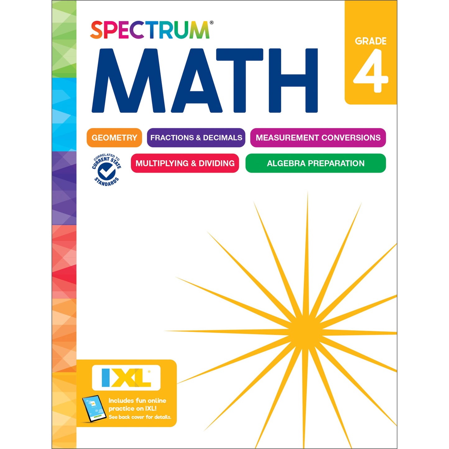 Libro: Spectrum 4th Grade Math Workbooks, Mathematics Activity Book for Kids Ages 9-10, Geometry, Fractions, Decimals, Algebra Prep, Multiplication, Division, and More, Classroom and Homeschool Curriculum