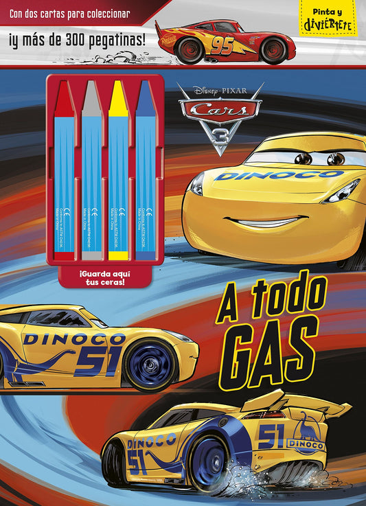 Cars 3. A todo gas: Con dos cartas para coleccionar ¡y más de 300 pegatinas! (Disney. Cars 3)