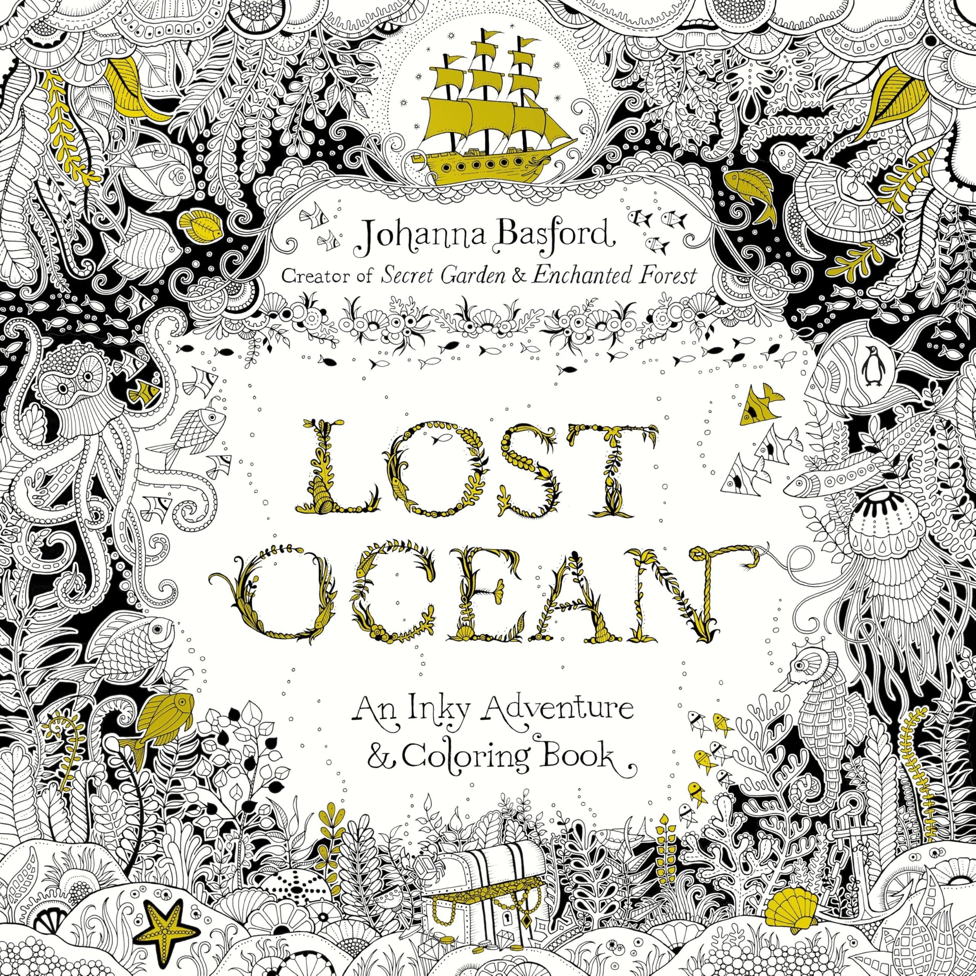 Libro: Lost Ocean: An Inky Adventure and Coloring Book for Adults