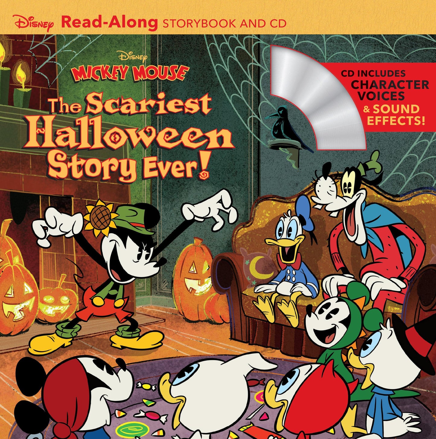 Libro: Disney Mickey Mouse: The Scariest Halloween Story Ever! ReadAlong Storybook and CD