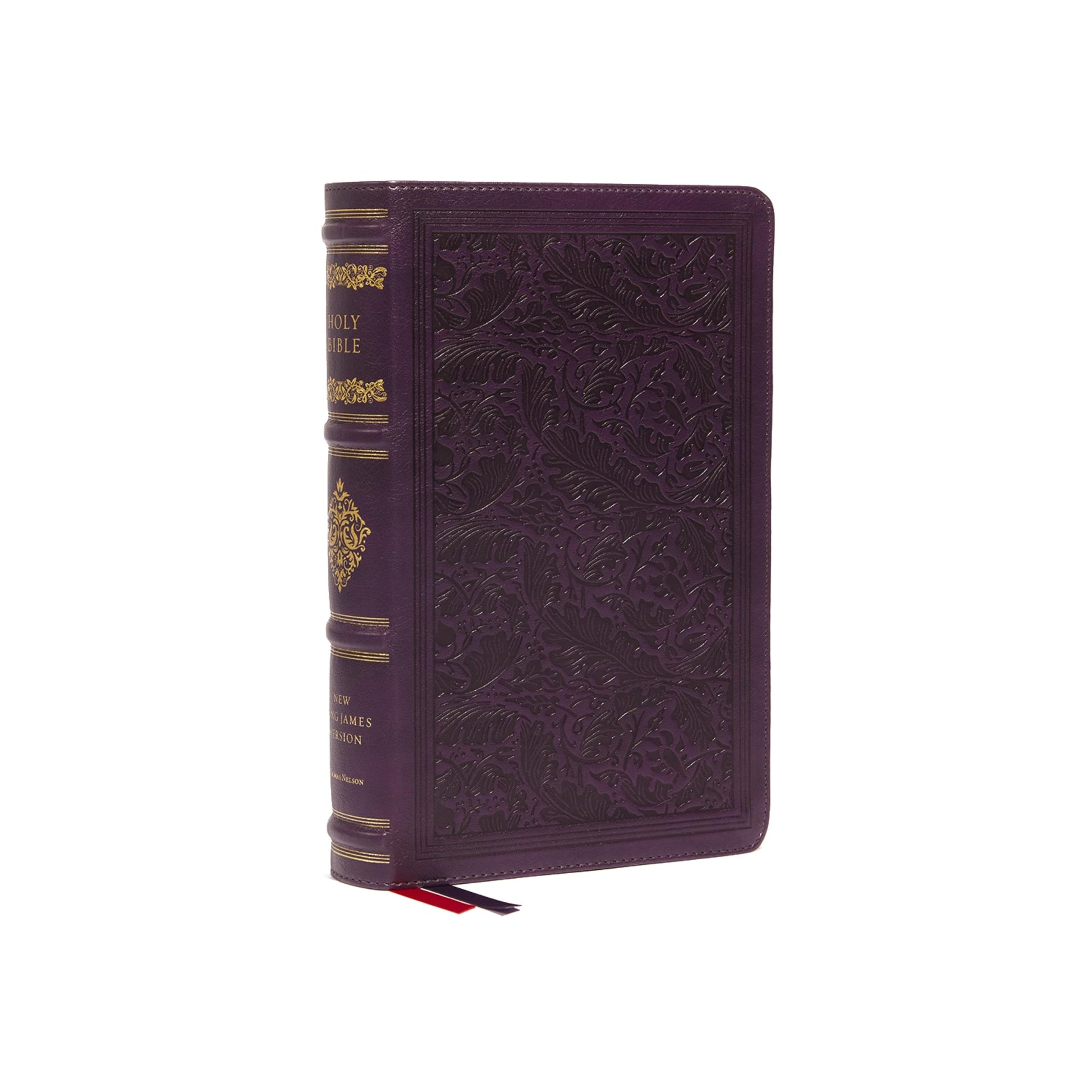Libro: NKJV, Personal Size Reference Bible, Sovereign Collection, Leathersoft, Purple, Red Letter, Comfort Print: Holy Bible, New King James Version