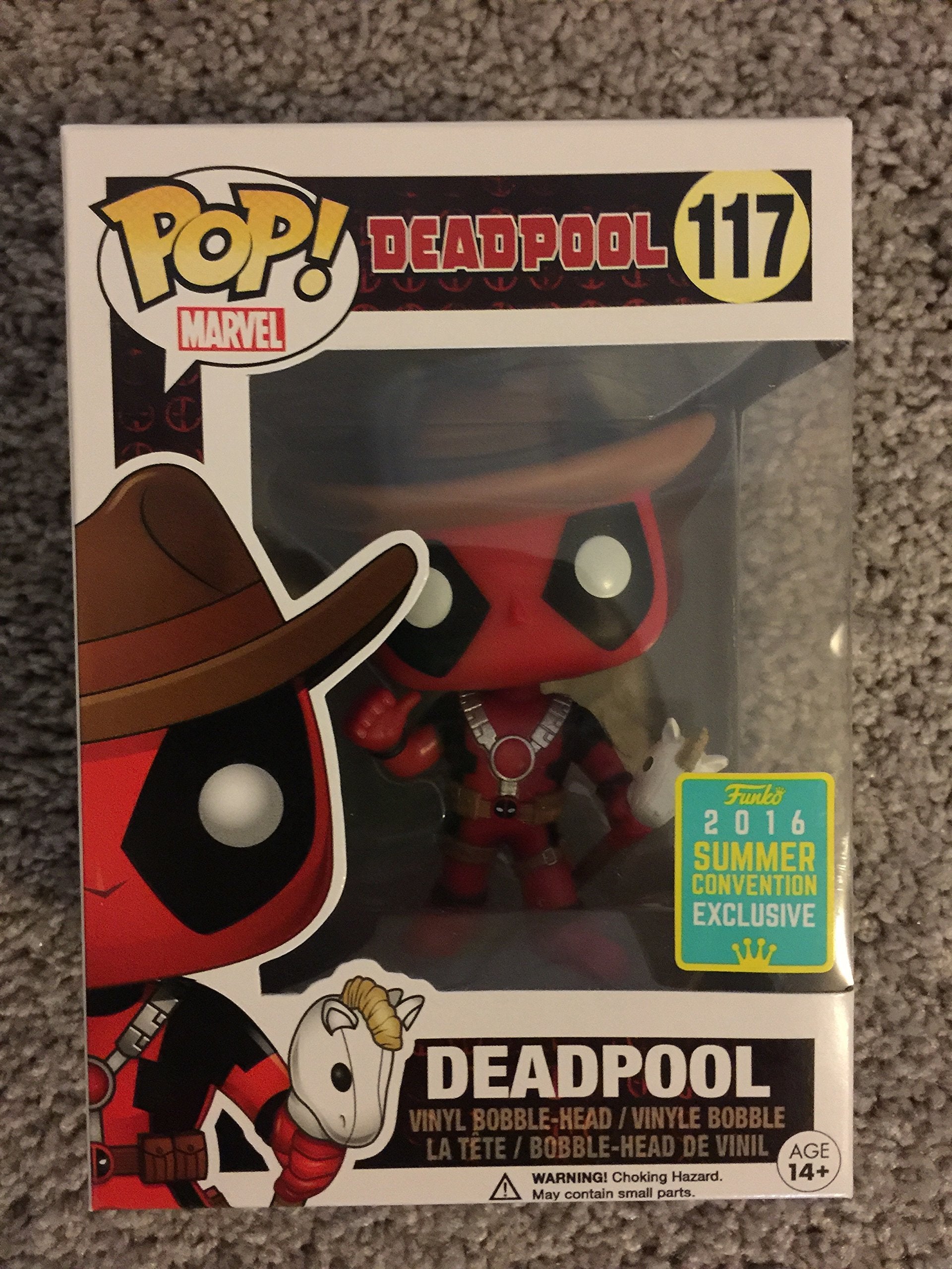 Funko Pop: Marvel Funko Deadpool Cowboy Edition Pop Figura de Vinilo 117-7493 Deadpool Cowboy Figura