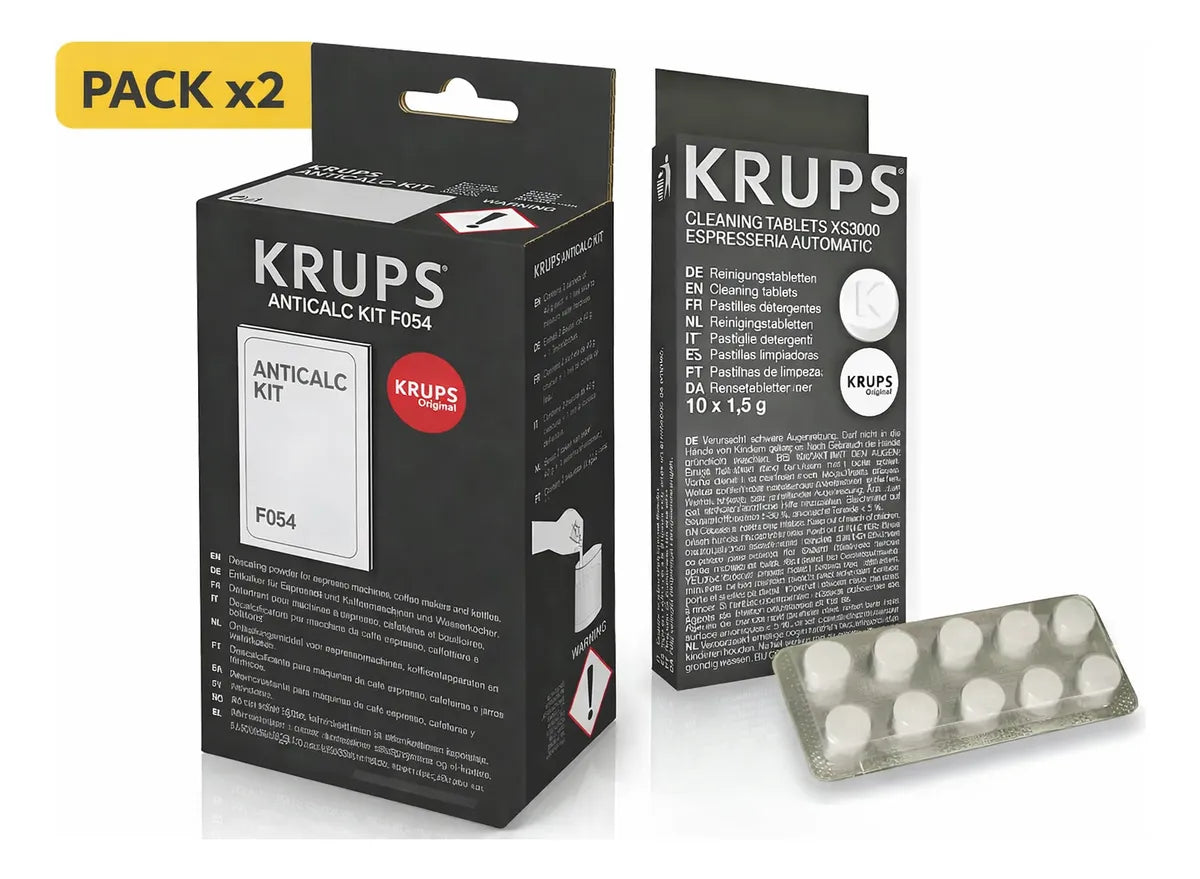 Descalcificador Krups F054 Para Cafeteras + pastillas Xs3000