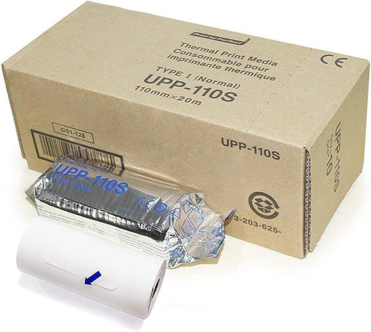Papel de impresión térmica (110 mm x 20 m UPP-110S